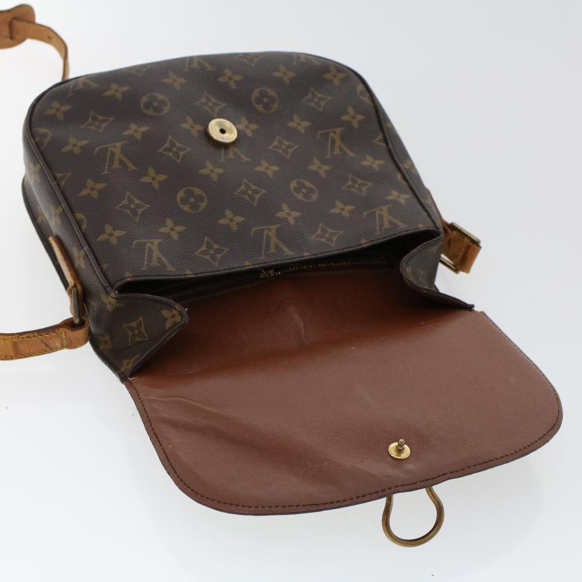 LOUIS VUITTON Monogram Saint Cloud GM Shoulder Bag M51242 LV Auth 47601