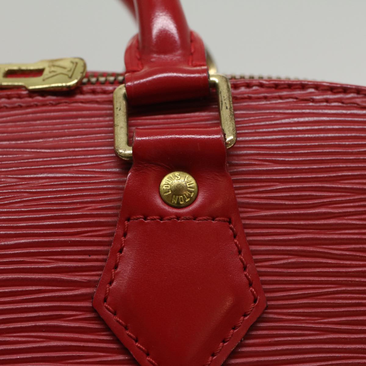 LOUIS VUITTON Epi Alma Hand Bag Castilian Red M52147 LV Auth 47641