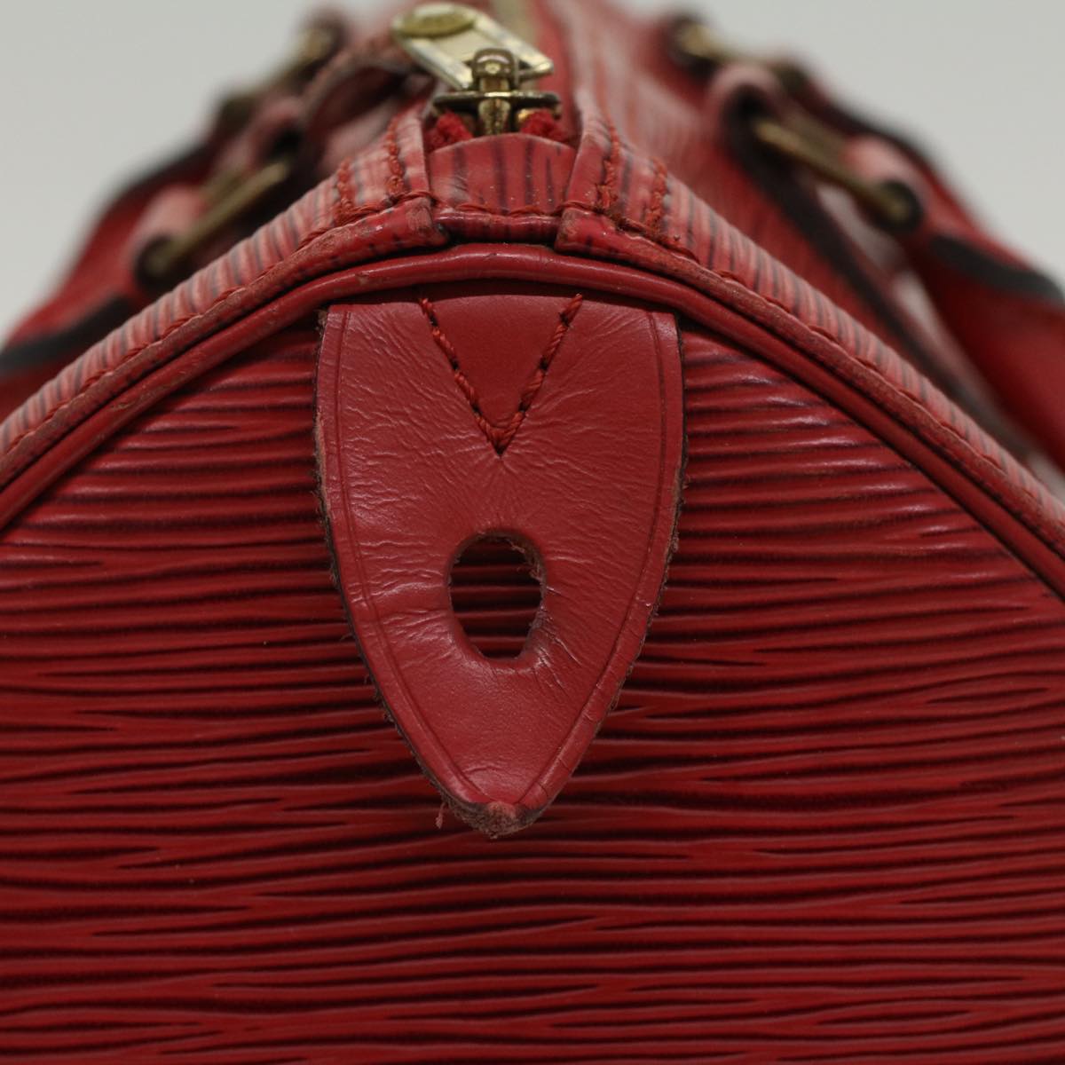 LOUIS VUITTON Epi Speedy 30 Hand Bag Red M43007 LV Auth 47642