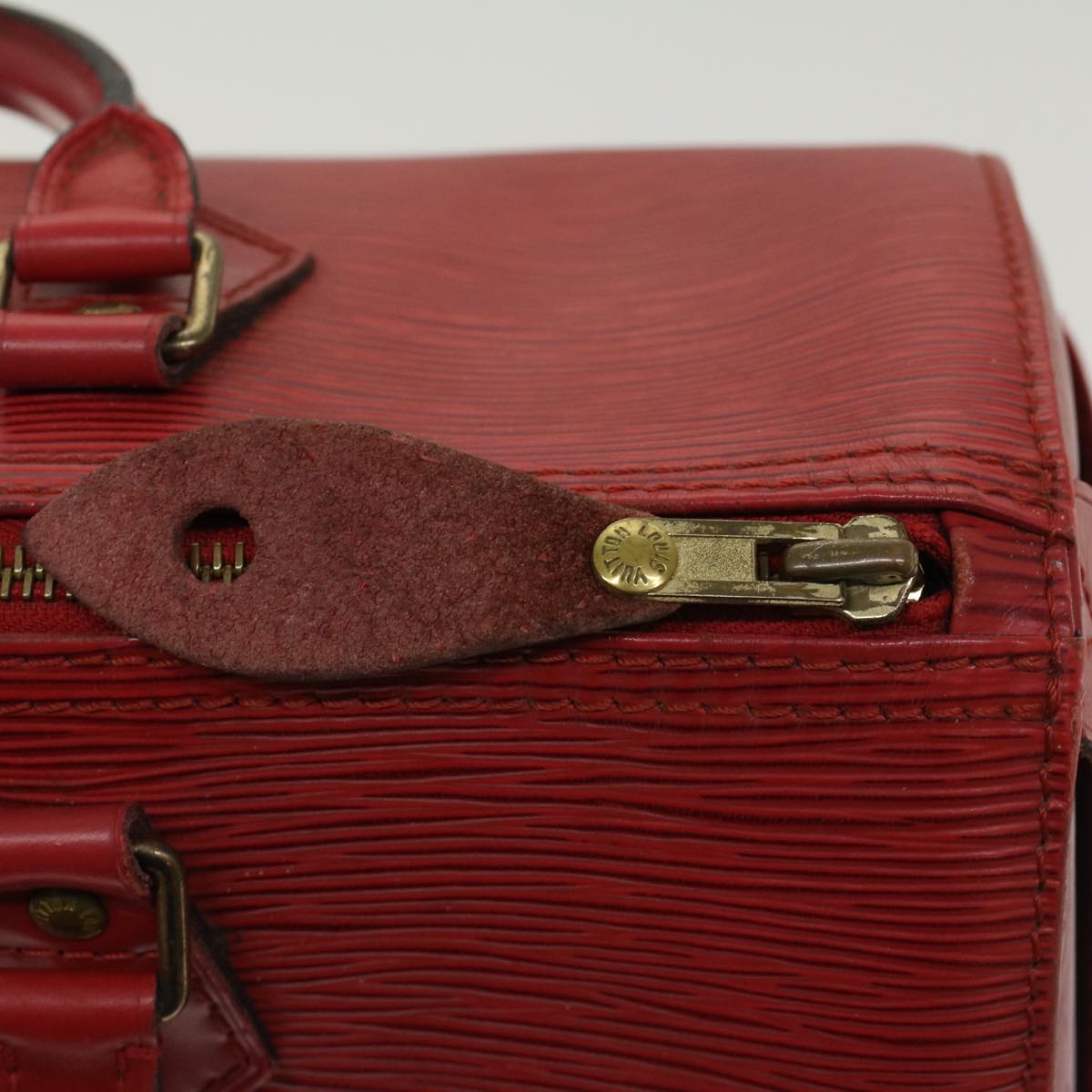 LOUIS VUITTON Epi Speedy 30 Hand Bag Red M43007 LV Auth 47642