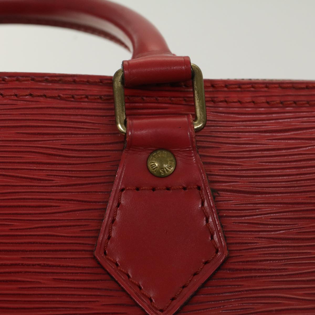 LOUIS VUITTON Epi Speedy 30 Hand Bag Red M43007 LV Auth 47642