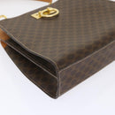 CELINE Macadam Canvas Hand Bag PVC Leather Brown Auth 47659-16