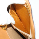 CELINE Macadam Canvas Hand Bag PVC Leather Brown Auth 47659-21