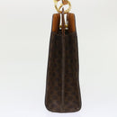 CELINE Macadam Canvas Hand Bag PVC Leather Brown Auth 47659-3