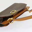 CELINE Macadam Canvas Hand Bag PVC Leather Brown Auth 47659-6