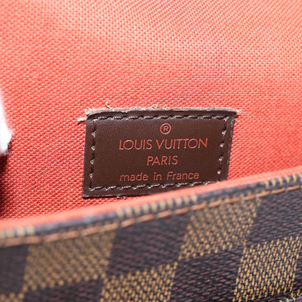 LOUIS VUITTON Damier Ebene Portello Shoulder Bag N45271 LV Auth 47684