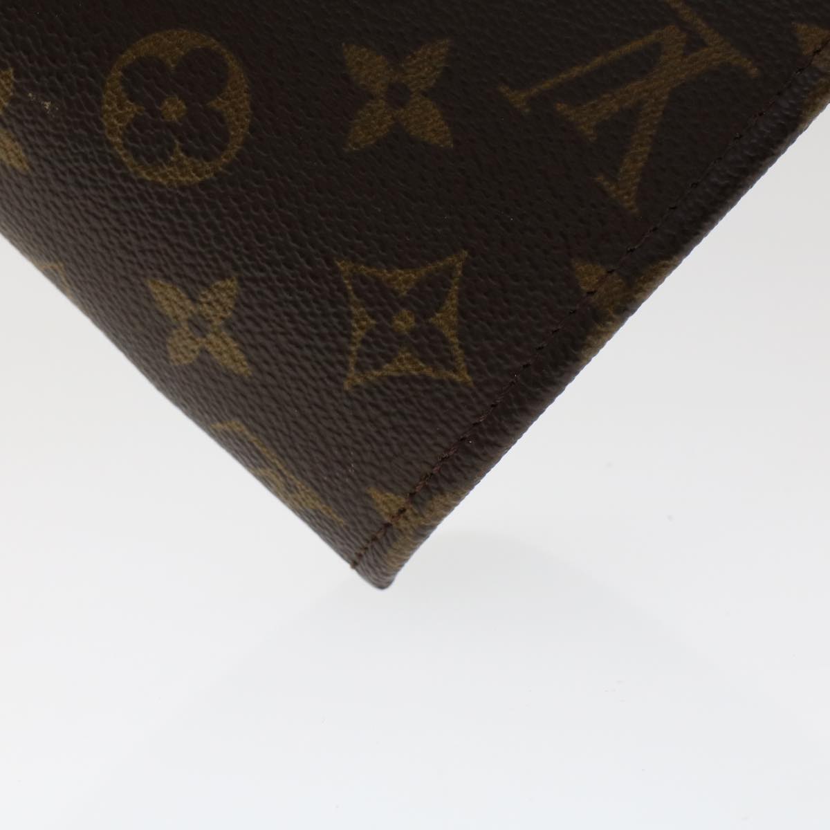 LOUIS VUITTON Monogram Poche Document Briefcase M53400 LV Auth 47706