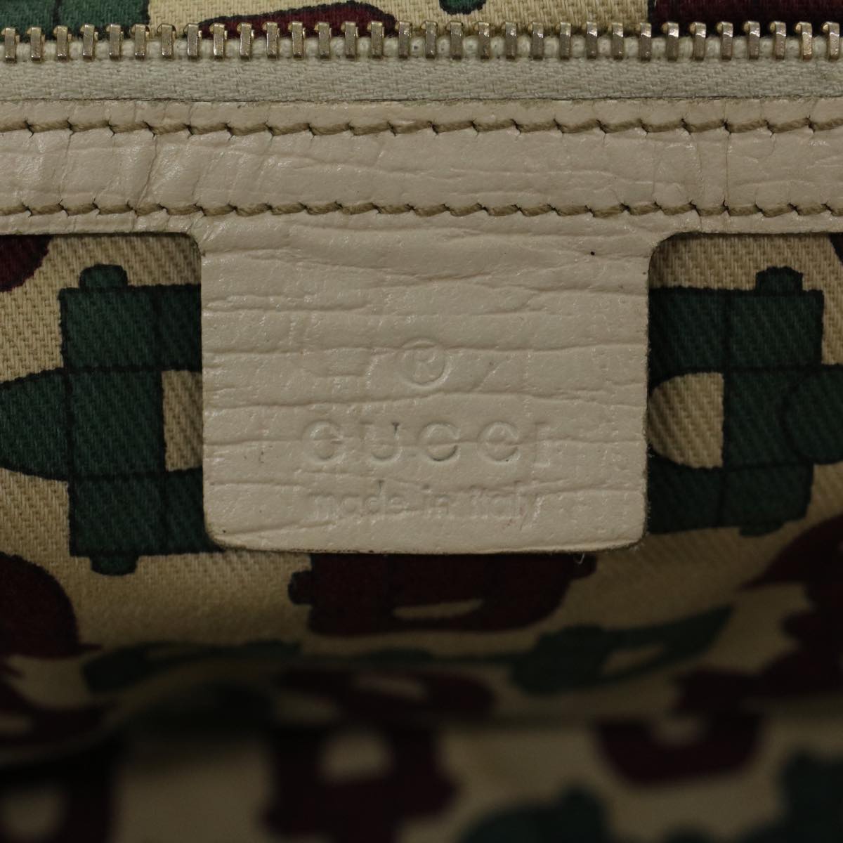 GUCCI GG Canvas Web Sherry Line Shoulder Bag Beige Red Green 139260 Auth 47709