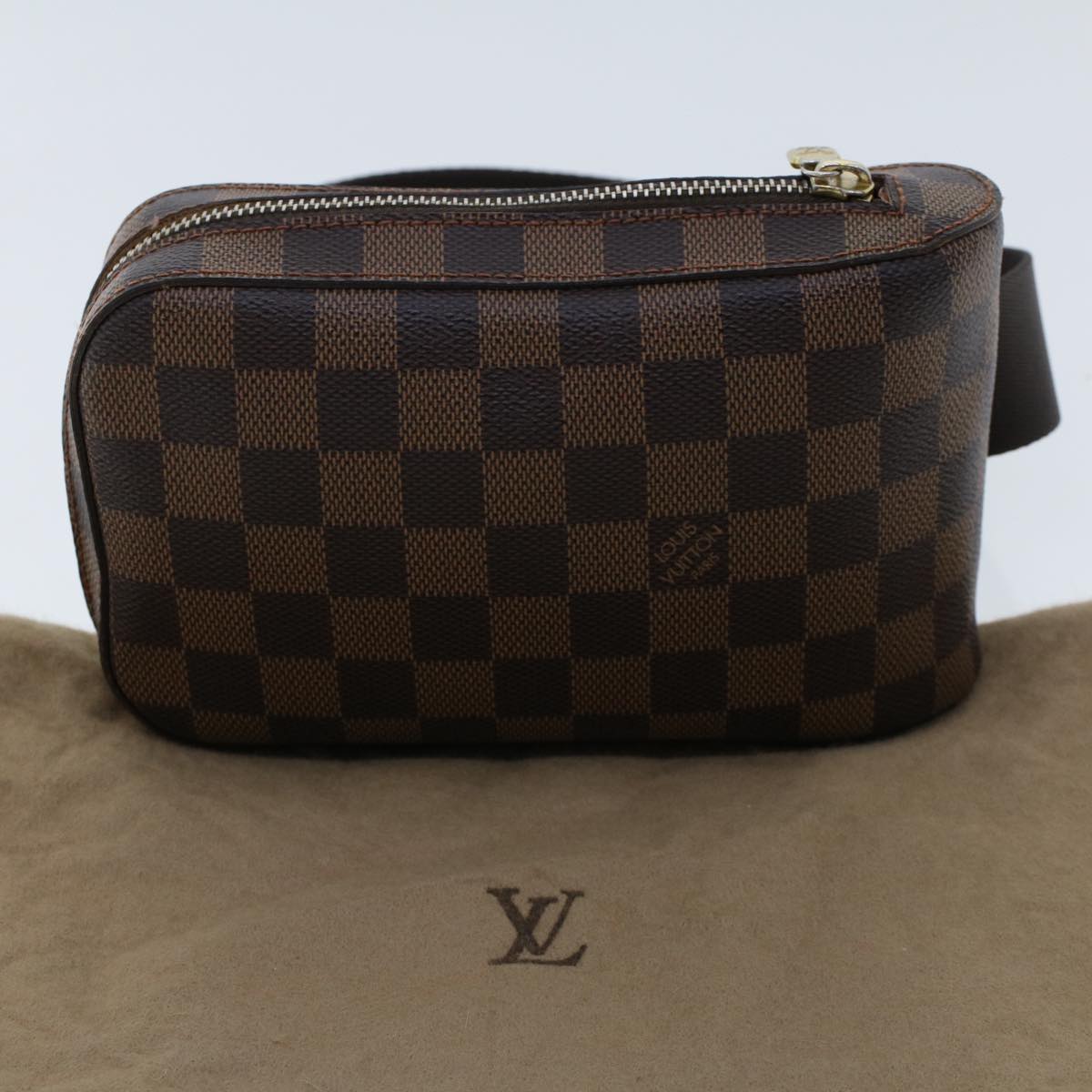 LOUIS VUITTON Damier Ebene Geronimos Shoulder Bag N51994 LV Auth 47763