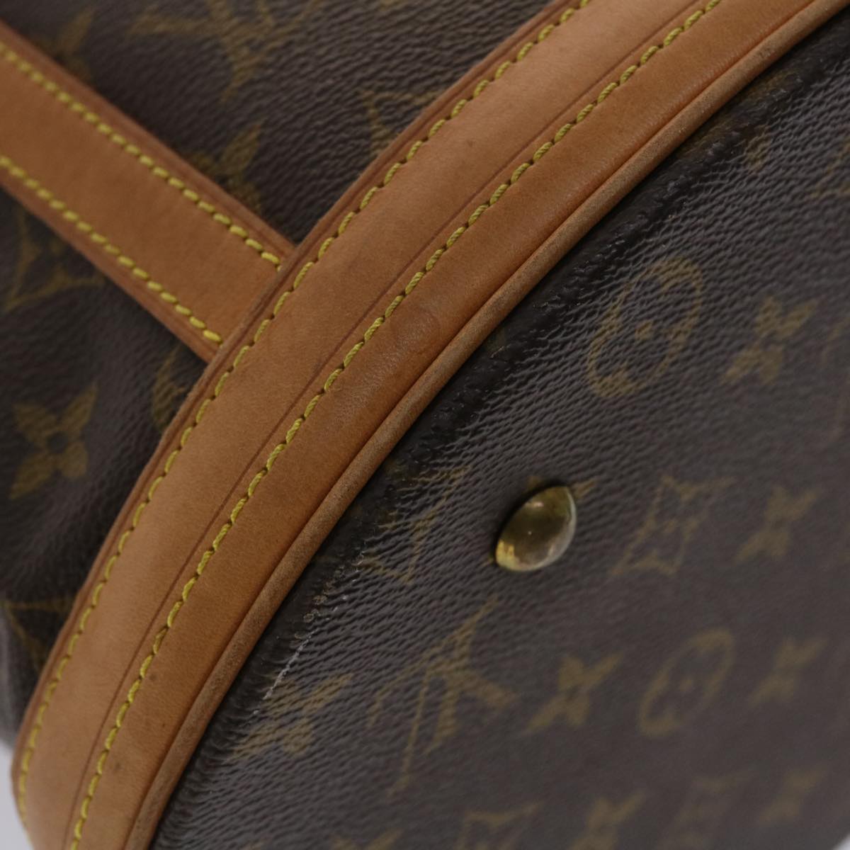 LOUIS VUITTON Monogram Bucket GM Shoulder Bag M42236 LV Auth 47780