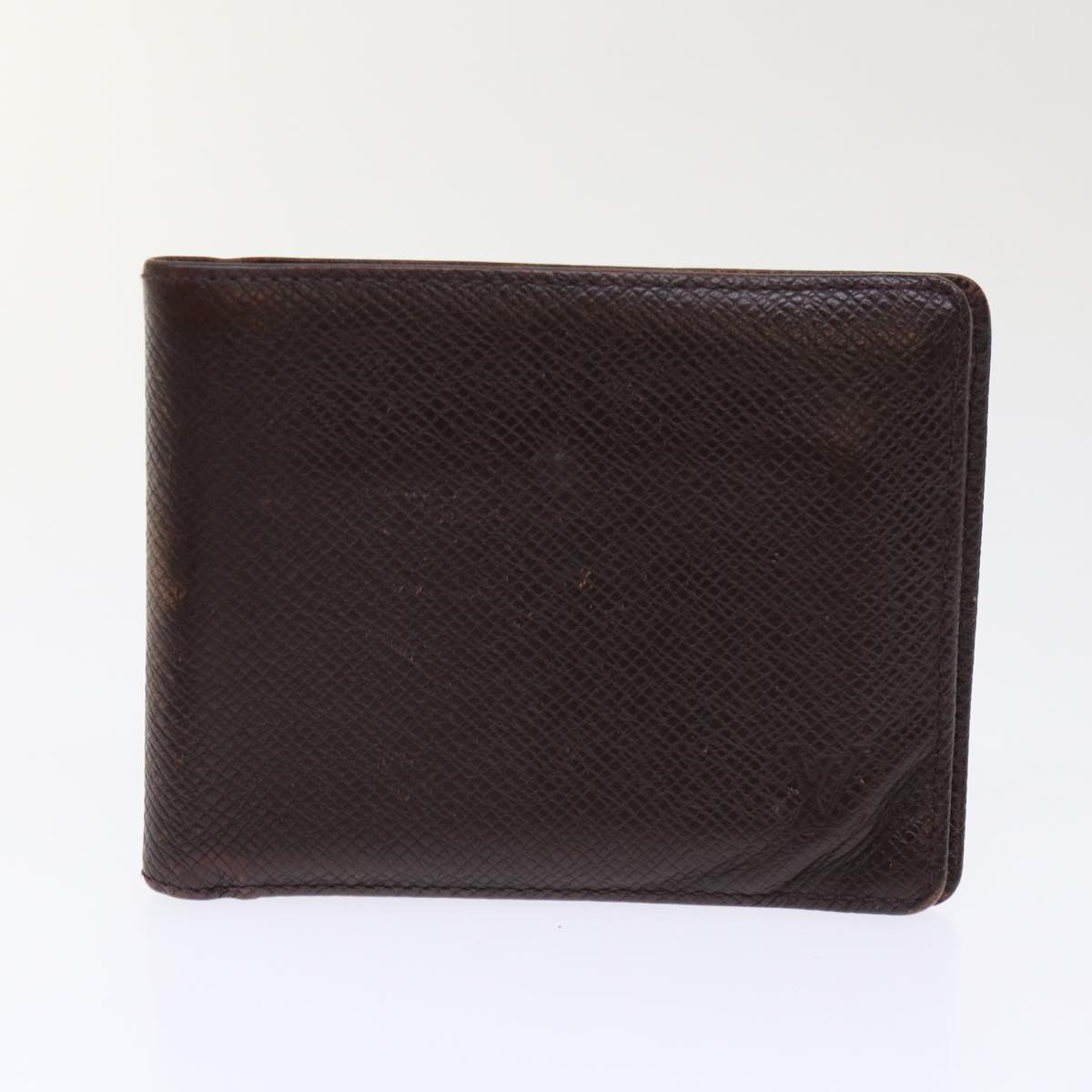 LOUIS VUITTON Taiga Leather Wallet 7Set Epicea Grizzly LV Auth 47787