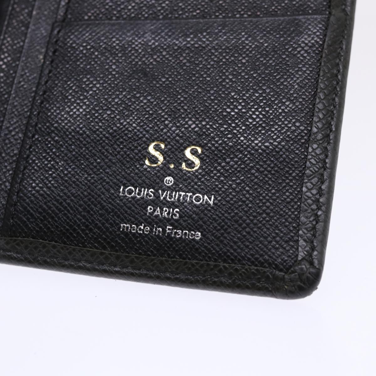 LOUIS VUITTON Taiga Leather Wallet 7Set Epicea Grizzly LV Auth 47787