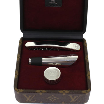 LOUIS VUITTON Monogram Wine Opener Set Kit Unology Toma GI0798 LV Auth 47821AM - 0