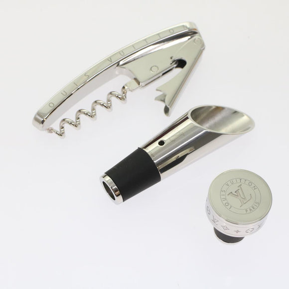 LOUIS VUITTON Monogram Wine Opener Set Kit Unology Toma GI0798 LV Auth 47821AM