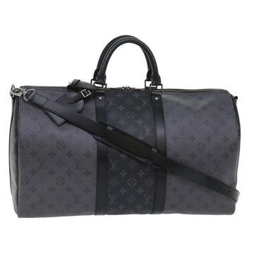 LOUIS VUITTON Eclipse Reverse Keepall Bandouliere 50 Bag M45392 LV Auth 47830S