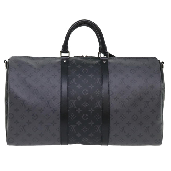LOUIS VUITTON Eclipse Reverse Keepall Bandouliere 50 Bag M45392 LV Auth 47830S
