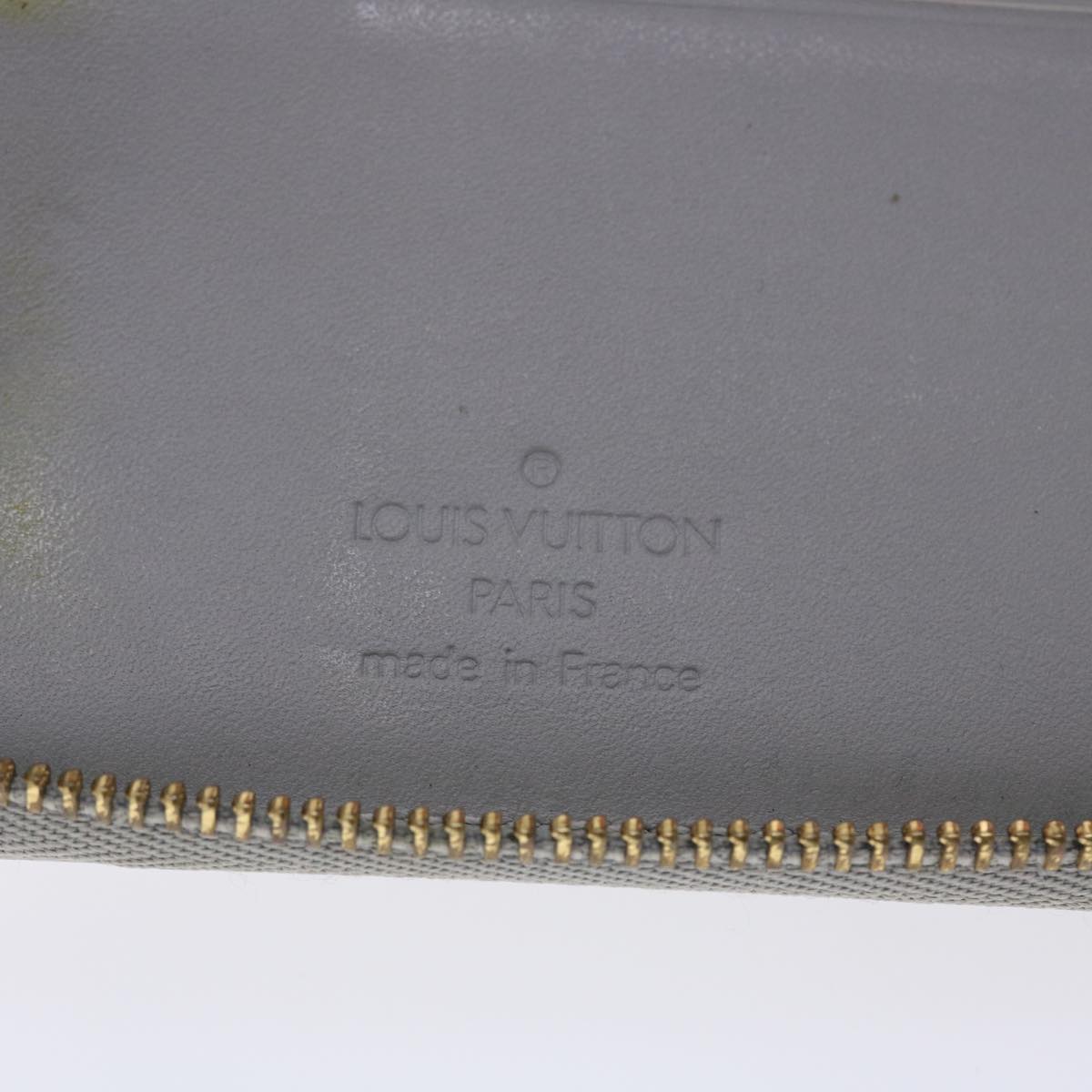 LOUIS VUITTON Monogram Vernis Eldridge Long Wallet Gris M91158 LV Auth 47876