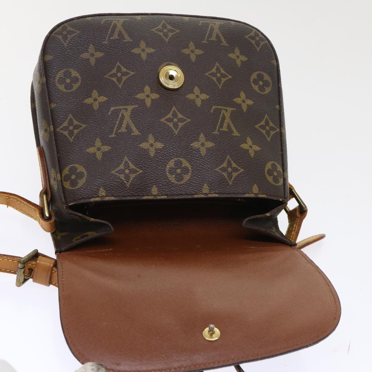 LOUIS VUITTON Monogram Saint Cloud MM Shoulder Bag M51243 LV Auth 47887