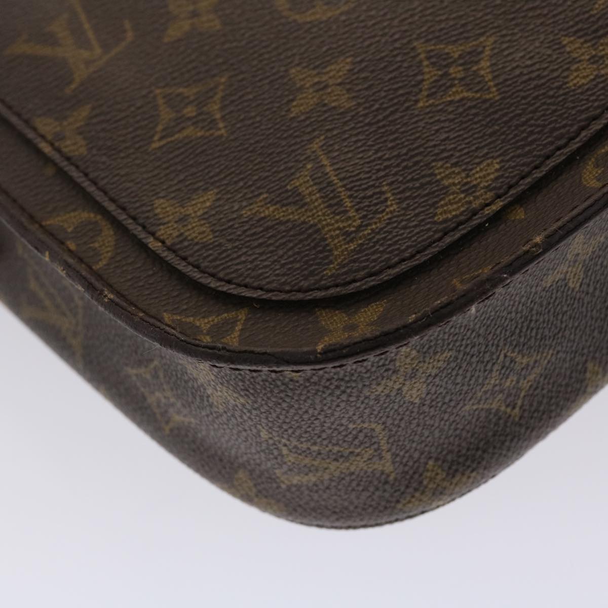 LOUIS VUITTON Monogram Saint Cloud GM Shoulder Bag M51242 LV Auth 47889