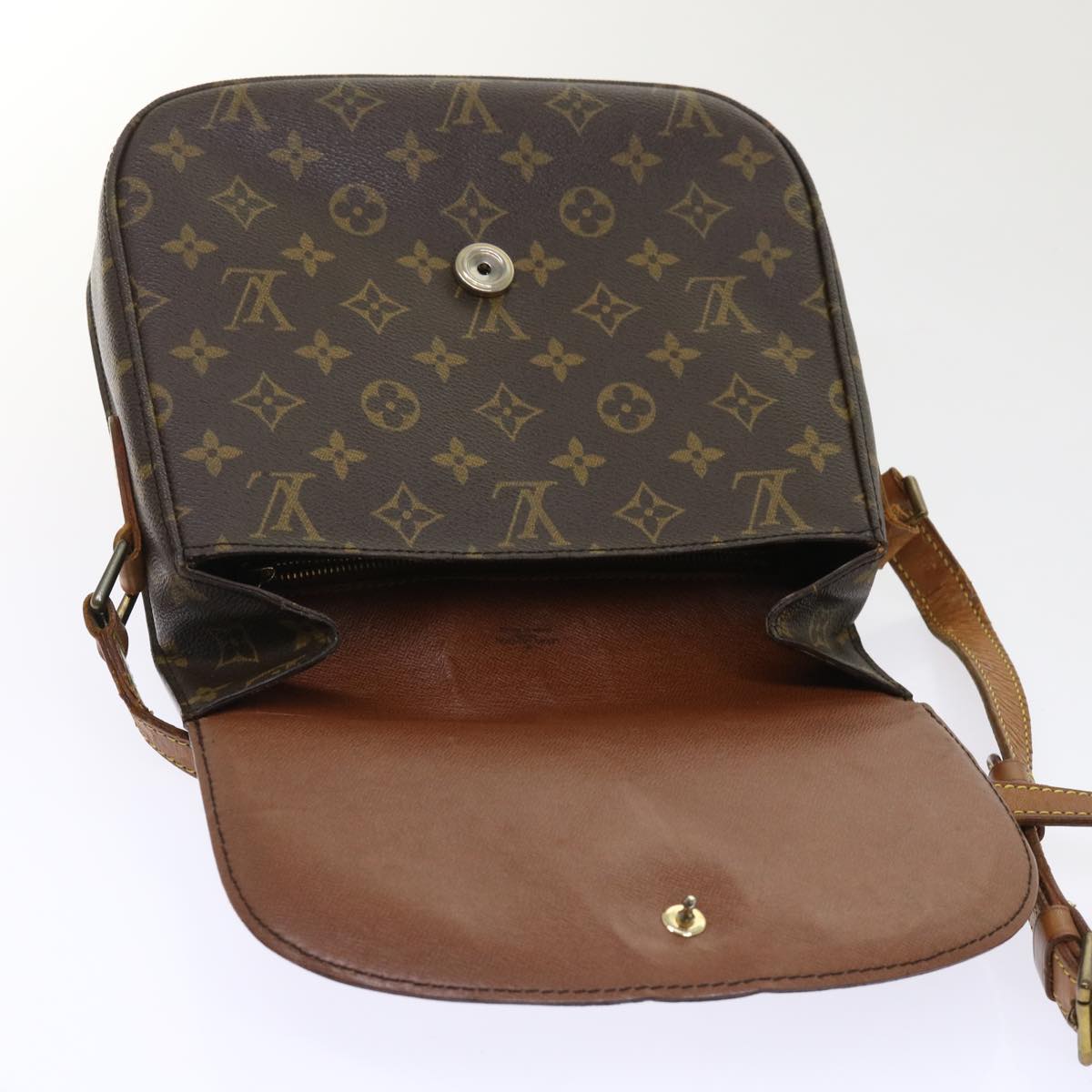 LOUIS VUITTON Monogram Saint Cloud GM Shoulder Bag M51242 LV Auth 47892