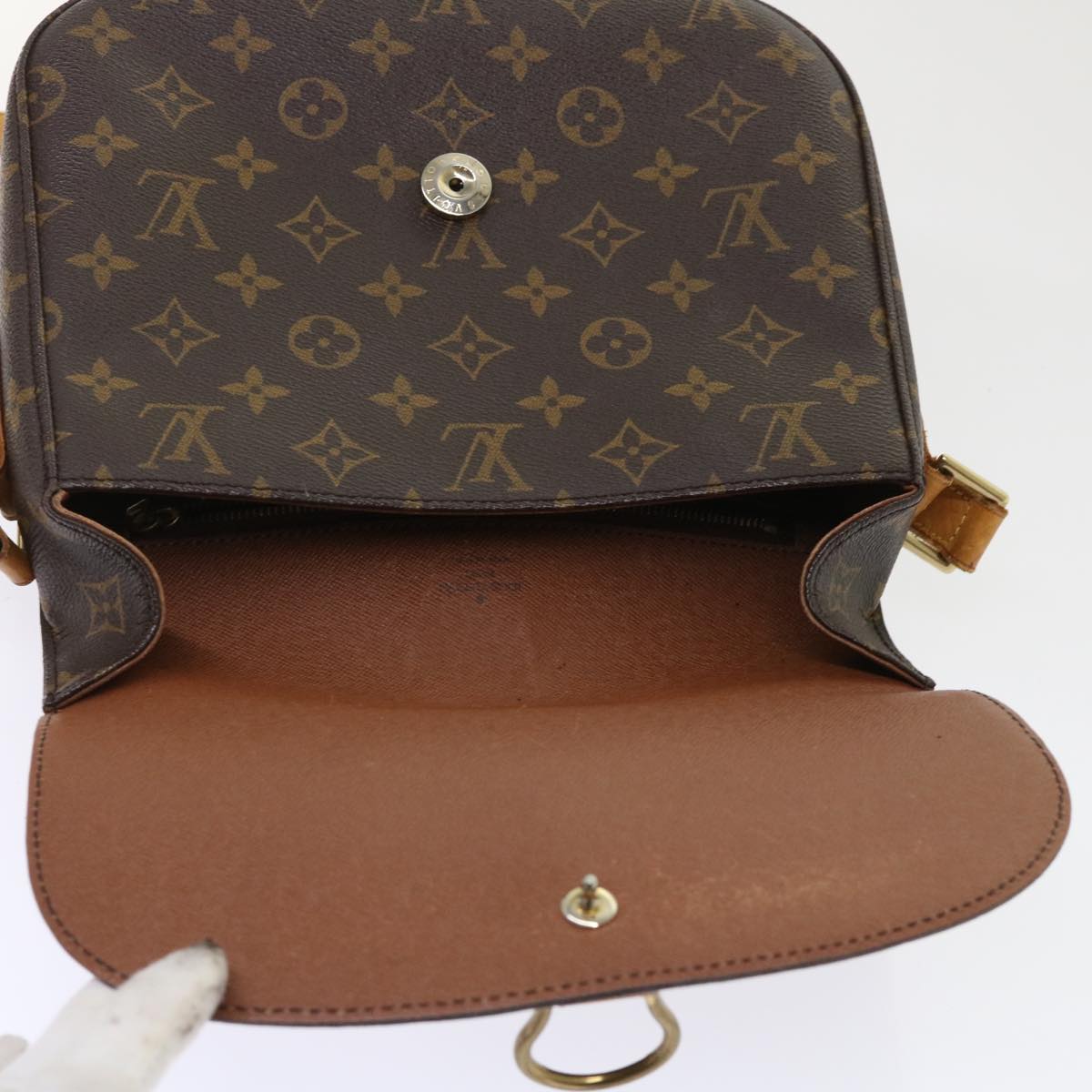 LOUIS VUITTON Monogram Saint Cloud GM Shoulder Bag M51242 LV Auth 47895