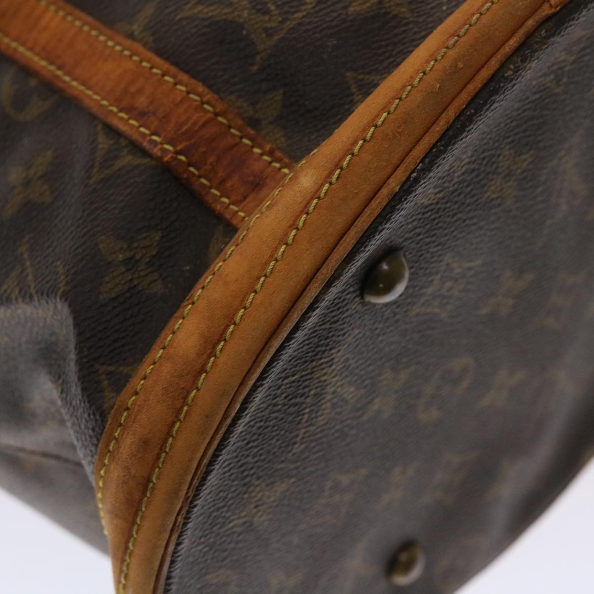 LOUIS VUITTON Monogram Bucket GM Shoulder Bag M42236 LV Auth 47920