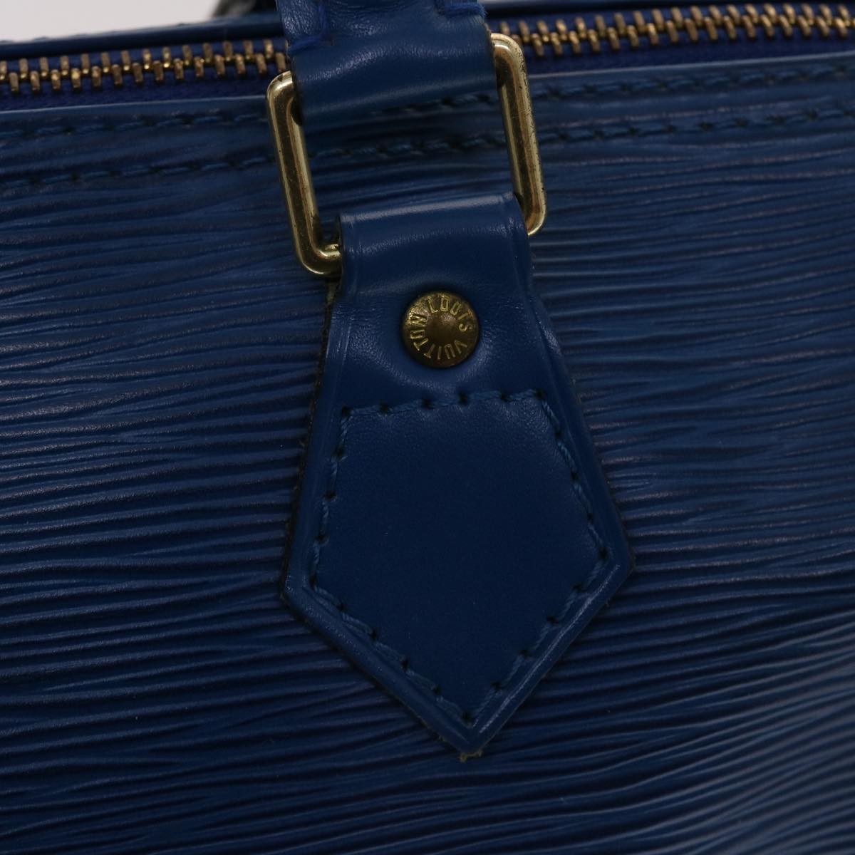 LOUIS VUITTON Epi Speedy 30 Hand Bag Toledo Blue M43005 LV Auth 47960