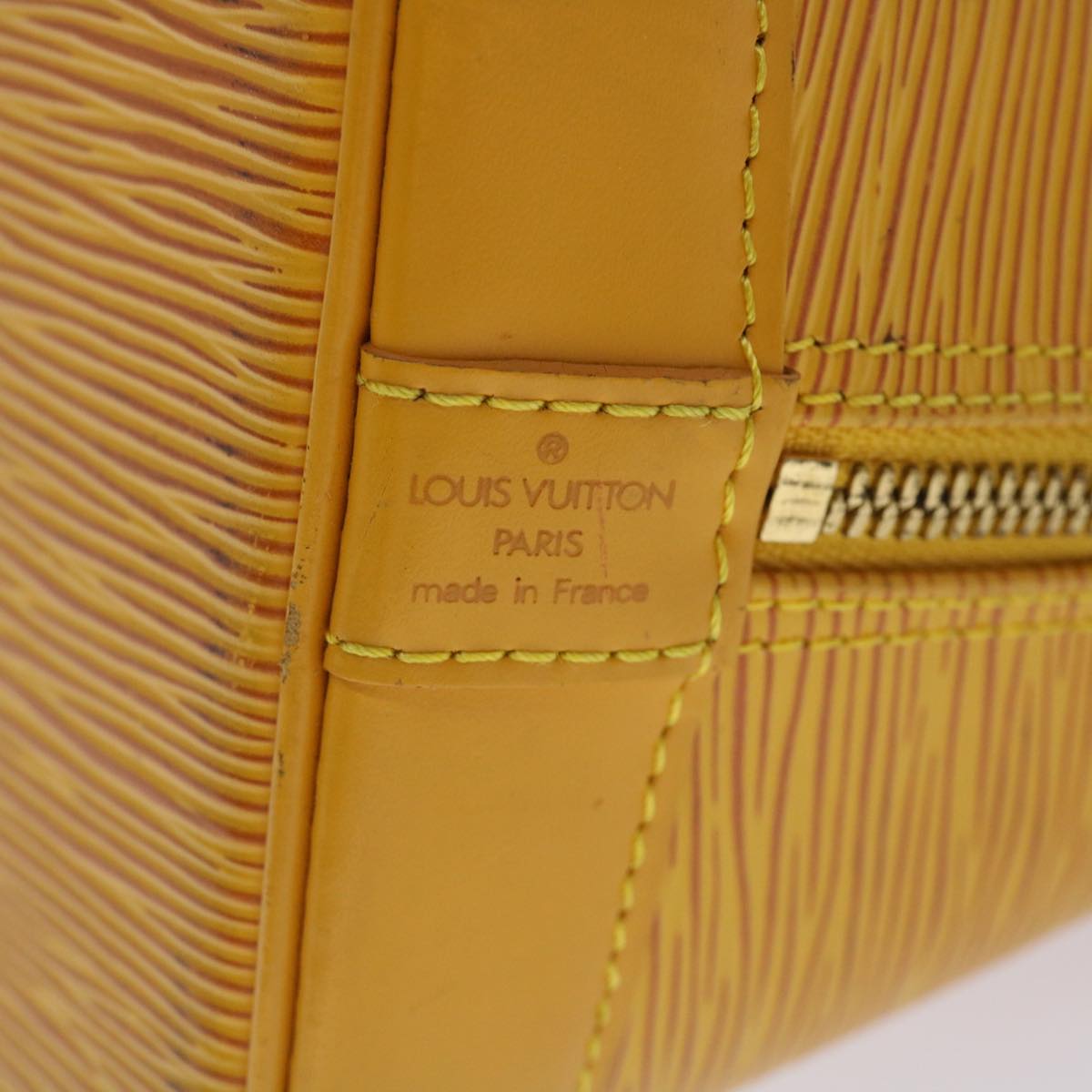 LOUIS VUITTON Epi Alma Hand Bag Tassili Yellow M52149 LV Auth 47961