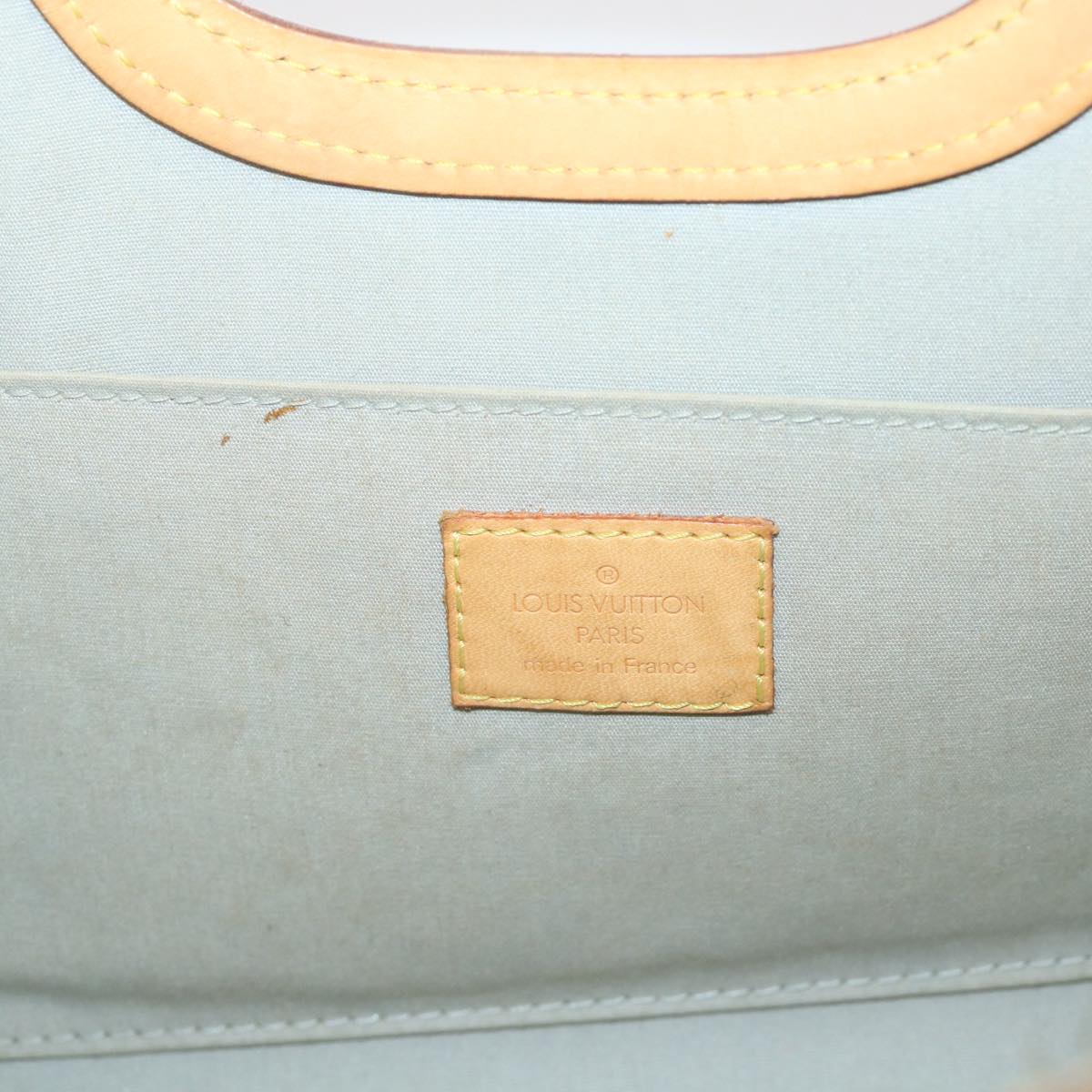 LOUIS VUITTON Monogram Vernis Roxbury Drive Hand Bag Perle M91374 LV Auth 47978