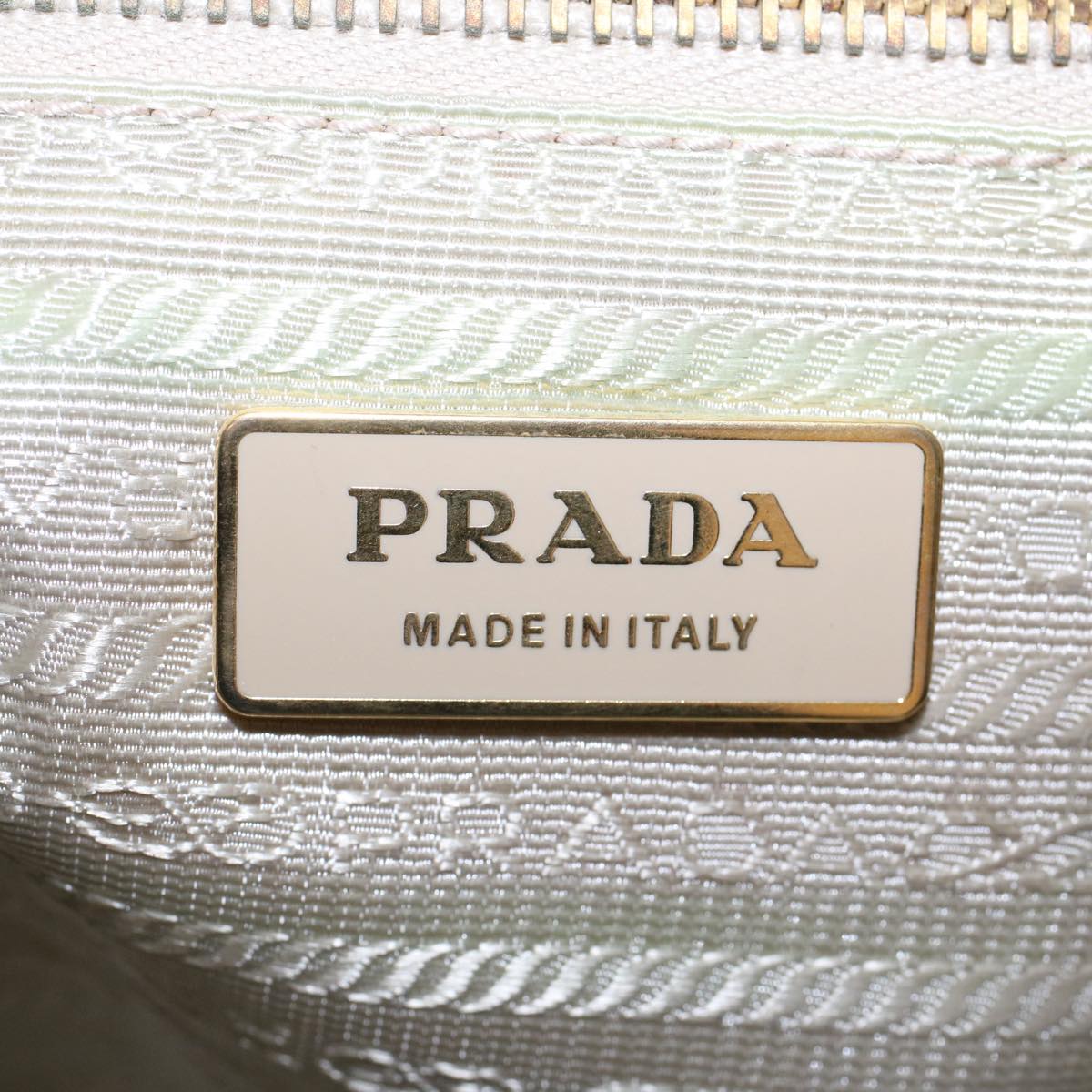 PRADA Hand Bag Nylon 2way Gray Auth 48005