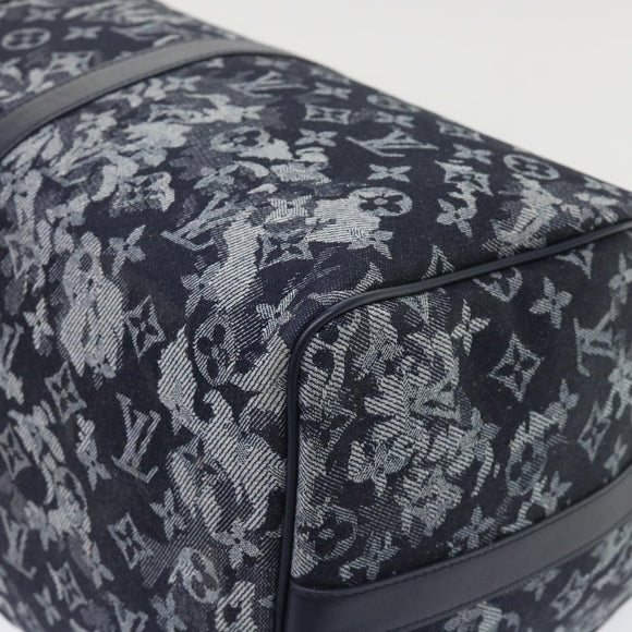 LOUIS VUITTON Monogram Tapestry Keepall Bandouliere 50 Boston M57285 Auth 48047S
