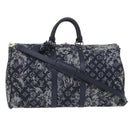 LOUIS VUITTON Monogram Tapestry Keepall Bandouliere 50 Boston M57285 Auth 48047S-1
