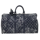 LOUIS VUITTON Monogram Tapestry Keepall Bandouliere 50 Boston M57285 Auth 48047S-13