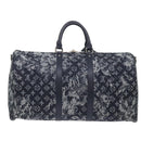 LOUIS VUITTON Monogram Tapestry Keepall Bandouliere 50 Boston M57285 Auth 48047S-2