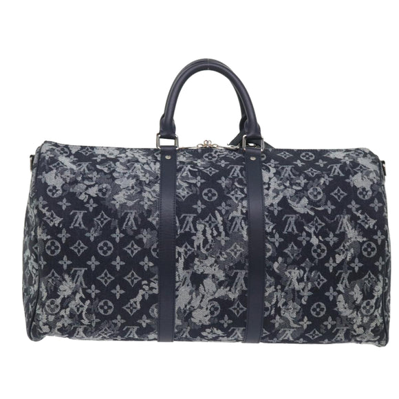 LOUIS VUITTON Monogram Tapestry Keepall Bandouliere 50 Boston M57285 Auth 48047S