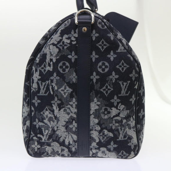 LOUIS VUITTON Monogram Tapestry Keepall Bandouliere 50 Boston M57285 Auth 48047S