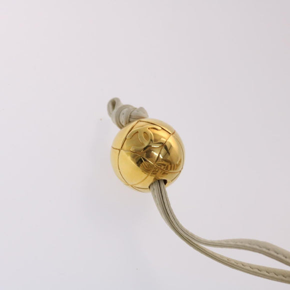 CHANEL Matelasse Shoulder Bag Canvas Light Blue White CC Auth 48071AV