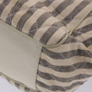 CHANEL Matelasse Shoulder Bag Canvas Light Blue White CC Auth 48071AV-18