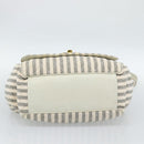 CHANEL Matelasse Shoulder Bag Canvas Light Blue White CC Auth 48071AV-10