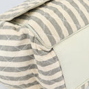 CHANEL Matelasse Shoulder Bag Canvas Light Blue White CC Auth 48071AV-12