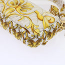 FENDI Baguette Shoulder Bag Polyester 2way White 8BR600 AK2D Auth 48072A-17