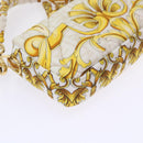 FENDI Baguette Shoulder Bag Polyester 2way White 8BR600 AK2D Auth 48072A-18