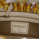 FENDI Baguette Shoulder Bag Polyester 2way White 8BR600 AK2D Auth 48072A-21