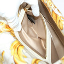 FENDI Baguette Shoulder Bag Polyester 2way White 8BR600 AK2D Auth 48072A-25