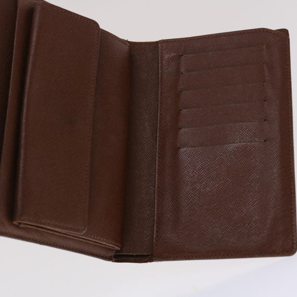 LOUIS VUITTON Monogram Porte Tresor Etui Papie Wallet M61202 LV Auth 48092