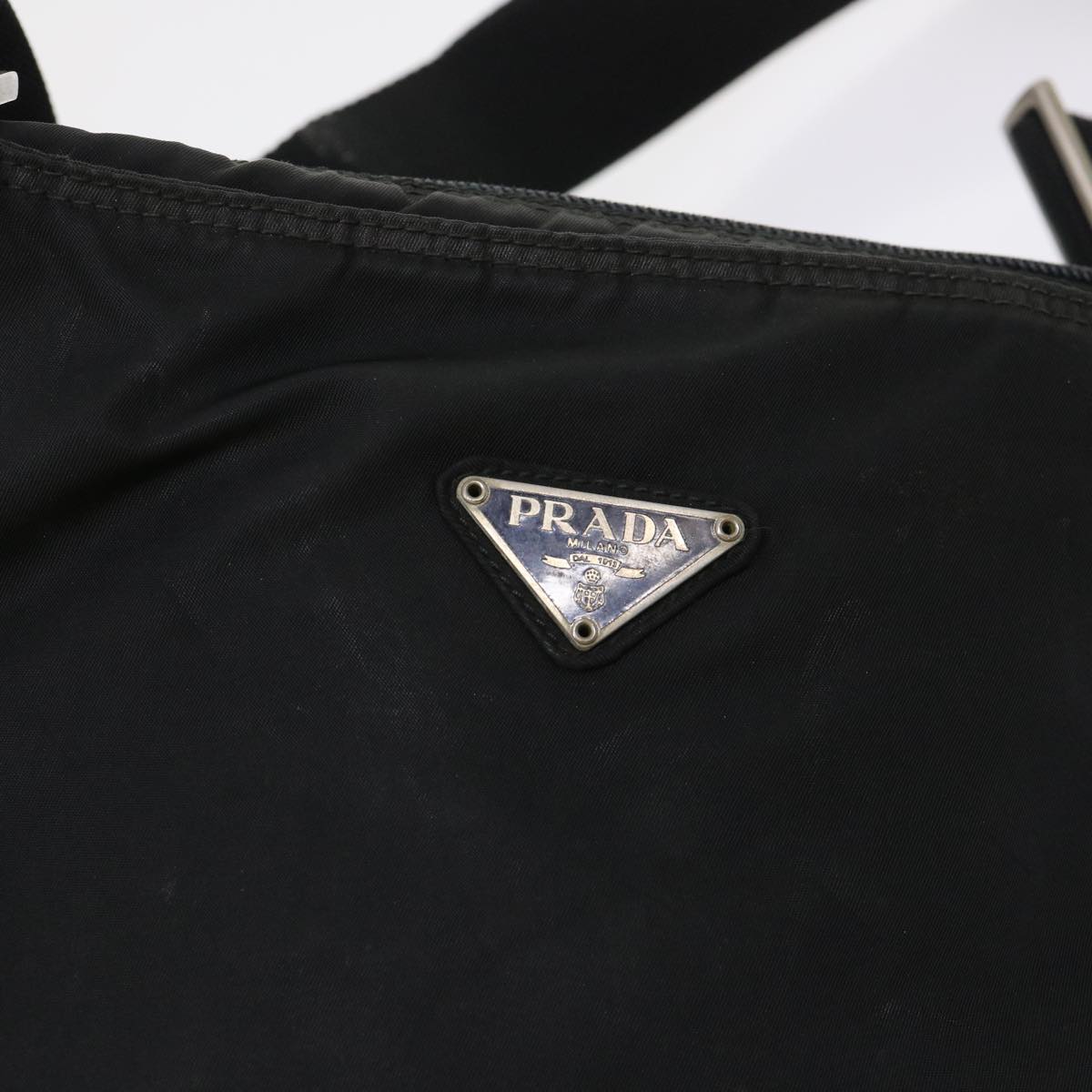 PRADA Shoulder Bag Nylon Black Auth 48126