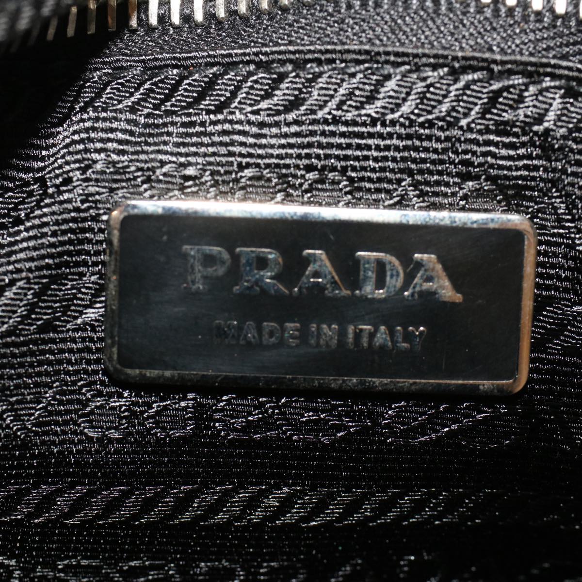 PRADA Hand Bag Nylon 2way Black Auth 48143