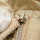 PRADA Hand Bag Nylon Beige Auth 48236-16