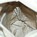 PRADA Hand Bag Nylon Beige Auth 48236-20