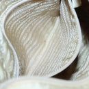 PRADA Hand Bag Nylon Beige Auth 48236-22